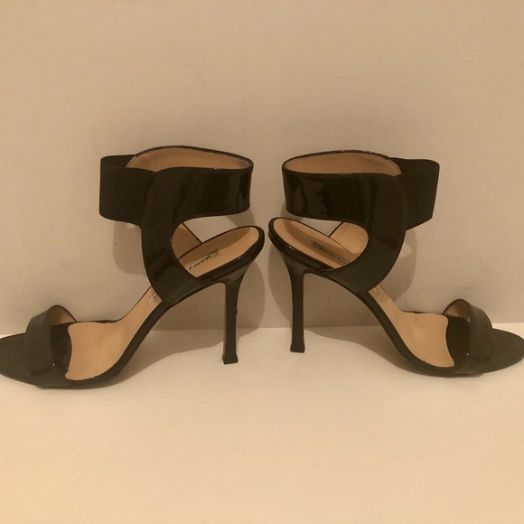 Manolo Blahnik Patent Sandals - Picture 1 of 5